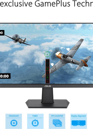 ASUS 27 Inch Monitor - 1080P, IPS, Full HD, Frameless, 100Hz, 1ms, Adaptive-Sync, for Working and Gaming, Low Blue Light, Flicker Free, HDMI, VESA Mountable, Tilt - VA27EHF