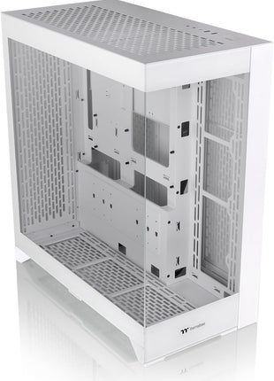 CTE E600 MX Snow Mid Tower E-ATX Case with Centralized Thermal Efficiency Design; Interchangeable Mesh & TG Front Panel; 3Way VGA Mounting Bracket; 400mm PCIe4 Riser Cable Included; CA-1Y3-00M6WN-00
