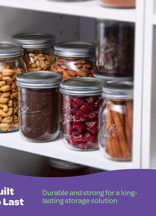 SEWANTA Wide Mouth Mason Jars 32 oz [4 Pack] With Mason Jar Lids and Bands, Mason Jars 32 oz - For Canning, Fermenting, Pickling - Jar Decor - Microwave/Dishwasher Safe.
