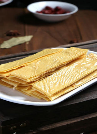 SXET Dried Tofu Skin, Handmade Bean Curd Sheets, Chinese Special Youdoupi, Soy Products, Vegetarian Food, Fit for Hot Pot, Cold Vegetable, Stir Fry 豆腐皮 120g/4.23oz per Pack (Pack of 1)