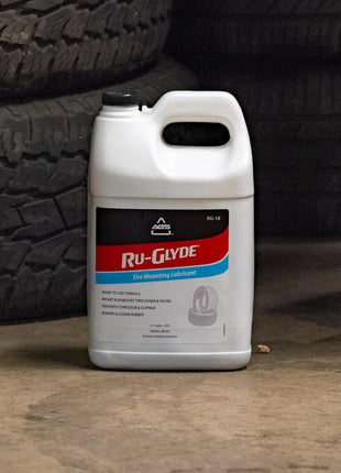 Ru-Glyde Tire Mounting Lubricant by AGS – 1 Gallon | Tire Bead Seating Lube & Rubber Rejuvenator | Prevents Rim Rust | No-Mix, Ready-to-Use Formula for Tire Changers, Auto Shops & DIY Tire Install