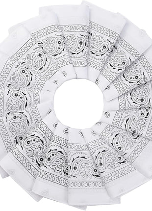 E-accexpert 16pcs Bandanas Multi-Purpose Party Outdoor Favor Scarf Headband Handkerchiefs for Unisex Women Men Boy Girls