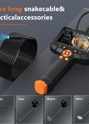 Daxiongmao Endoscope Camera with Light, 1080P HD Borescope, IP67 Waterproof Snake Camera – Ideal for Inspecting Walls, Vents, Automotive Engines, Pipes – A Great Gift Tool for Men (16.5ft)
