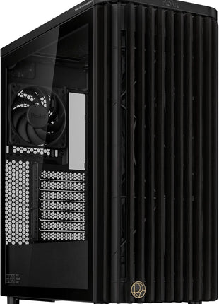 ASUS ProArt PA401 Wood Edition ATX PC Case Tempered Glass, Certified Wooden Front Panel, Prebuild Dual 160mm Fans, Power Button Lock, USB-C 20Gbps, Detachable PSU Bracket, 2 Year Warranty