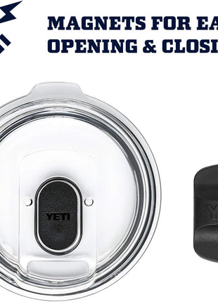 YETI Rambler 20 oz Tumbler, Stainless Steel, Vacuum Insulated with MagSlider Lid, Black