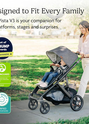 UPPAbaby Vista V3 Convertible Single-to-Double Stroller - Jake