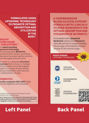 Garden of Life Liposomal Berberine and Chromium Picolinate for Already Healthy Blood Sugar, Glucose Metabolism and Cholesterol with Probiotics for Easy Digestion, Non GMO, Gluten Free, 30 Servings