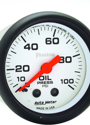 Auto Meter 5721 Phantom Mechanical Oil Pressure Gauge, 2.3125 in.