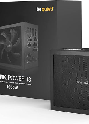 be quiet! Dark Power 13 1000W Quiet Performance Power Supply | 80 Plus Titanium Efficiency | ATX 3.1| PCIe 5 | Modular | BN661