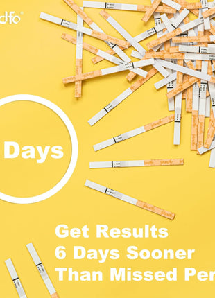Wondfo Early Result Pregnancy Test Strips - Get Results 6 Days Sooner Than Missed Period-Sensitive and high-Accuracy HCG Testing Kit at 10 MIU/ml Cut-Off -[25 Packs]