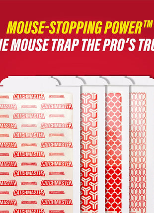 Catchmaster Extra Sticky Insect & Mouse Traps 60-Count, 5.3 inchx8 inch Glue Boards for Mice & Insects, Ultra Sticky Rat & MouseTraps Indoor for Home Use in Garages, Basements & Attics, Pest Control for Home
