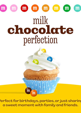 M&M’S WORLD Blue Candy Bulk - Milk Chocolate Candy, 2 lbs Resealable Pack for Graduation, Wedding, 4th of July, Birthdays, Party Favors, Boy Baby Showers, Gender Reveal Ideas, Easter and more