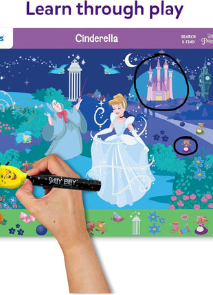 Skillmatics Search and Find Preschool Toy – Disney Princess, Gift for Kids | Write & Wipe Mats, Back to School, Learning & Educational Toy, Handwriting Aid, Toddlers & Kids, Arts & Crafts, Ages 3, 4, 5