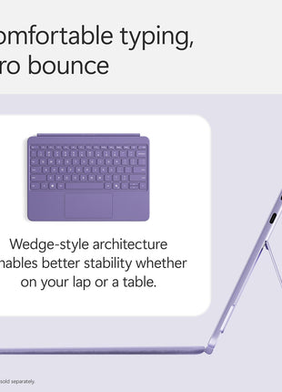 Microsoft Surface Pro Keyboard for Surface Pro 12" Device, Keyboard Only, Alcantara Material, Violet