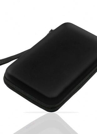 ADVcer 3DS Case, EVA Waterproof Hard Shield Protective Carrying Case with Detachable Hand Wrist Strap Compatible with Nintendo New 3DS, 3DS, 2DS XL or DSi, DS Lite, Black