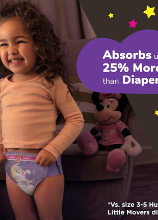 Pull-Ups Girls' Night-Time Potty Training Pants, Size 4T-5T Overnight Training Underwear (38-50 lbs), 52 Ct