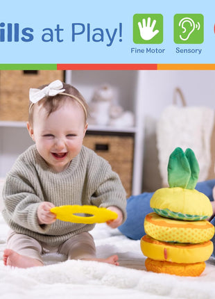 Melissa & Doug Multi-Sensory Pineapple Soft Stacker Infant Toy