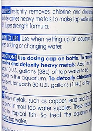 API TAP WATER CONDITIONER Aquarium Water Conditioner 16-Ounce Bottle