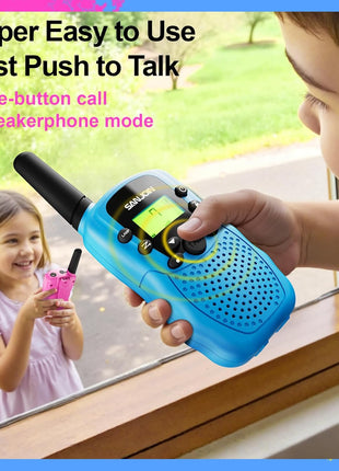 Walkie Talkies for Kids Games Outdoor Toys for 3-12 Year Old Boys Girls, 3 Miles Long Range Walkie Talkie to Camping Hiking, 4 Year Old Girl Birthday Gifts for 3 4 5 6 7 8 9 Year Old Boy Girl Gift