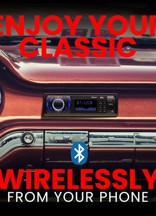 BOSS Audio Systems 616UAB Car Stereo With Bluetooth - Single DIN, MP3, USB, Aux-in, AM/FM, No CD DVD Player