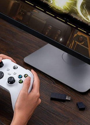 8BitDo Wireless USB Adapter 2 for Switch/Switch 2, Windows PC, Mac & Raspberry Pi, Compatible with Xbox Series X & S Controller, Xbox One Bluetooth Controller, Switch Pro and PS5 Controller (Black)
