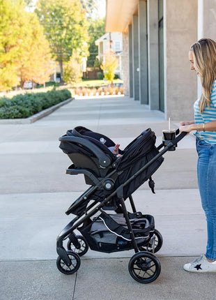 Safety 1st Grow and Go Flex 8-in-1 Car Seat Stroller Combo, Baby Stroller Travel Systems for Infants 4-30 lbs, Stroller and Carseat Combo Set, Foundry