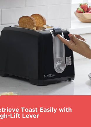 BLACK+DECKER 2-Slice Toaster with Extra-Wide Slots