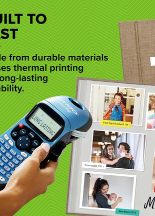 DYMO Label Maker Machine with Tape - 100H LetraTag Handheld, Comes with 3 LT label tapes. Great for Home & Office Organization