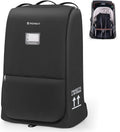 Stroller Bag, Stroller Travel Bag for Airplane Compatible with UPPAbaby Vista V1 V2 V3, Cruz V1 V2 V3, Rolling Wheel Bag with Storage Pocket,Multiple Handles,Luggage Tag for Flight Travel,Black