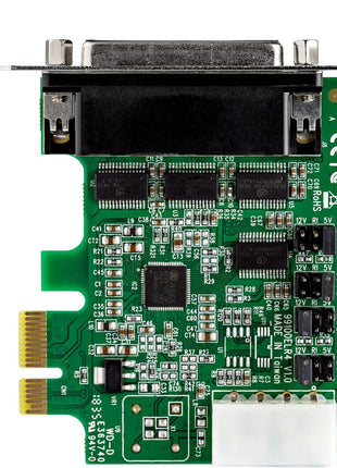 StarTech.com 4-port PCI Express RS232 Serial Adapter Card - PCIe RS232 Serial Host Controller Card - PCIe to Serial DB9 - 16950 UART - Low Profile Expansion Card - Windows & Linux , TAA (PEX4S953LP)