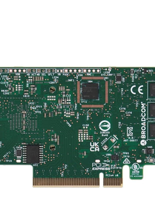 Broadcom MegaRAID 9560-8i - Contr么leur de stockage (RAID) - 8 Canal - SATA 6Gb/s/SAS 12Gb/s/PCIe 4.0 (NVMe) - RAID 0, 1, 5, 6, 10, 50, JBOD, 60 - PCIe 4.0 x8
