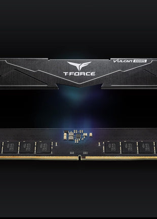 TEAMGROUP T-Force Vulcan DDR5 32GB (2x16GB) 5600MHz (PC5-44800) CL36 Intel XMP 3.0 & AMD Expo Compatible Desktop Memory Module Ram Black - FLBD532G5600HC36BDC01