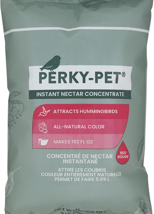 Perky-Pet Hummingbird Instant Nectar Powder Concentrate - 2 lb Bag - 244SFB - Makes 192 oz of Humming bird Liquid Food Nectar - 100% Sucrose