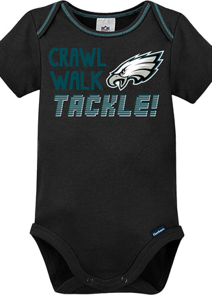 Gerber NFL Unisex-Baby NFL Team 3 Pack Short Sleeve Onesie Bodysuit
