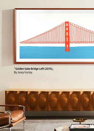 Samsung 50-inch The Frame Customizable Bezel, Modern Teak (VG-SCFA50TKBZA, 2021 Model)