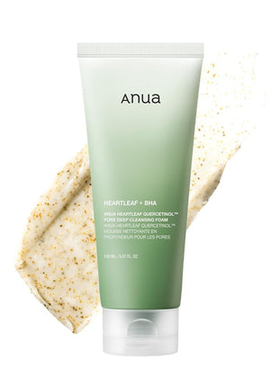 Anua Heartleaf Quercetinol Pore Deep Cleansing Foam, Face wash for Pore Refining Cleanser, Hydrating Daily Facial Cleanser For Double Cleansing, Gentle Foaming with BHA, Korean Skincare, 5.07 fl.oz.