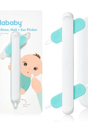 Frida Baby 3-in-1 Nose, Nail + Ear Picker by Frida Baby the Makers of NoseFrida the SnotSucker, Safely Clean Baby's Boogers, Ear Wax & More