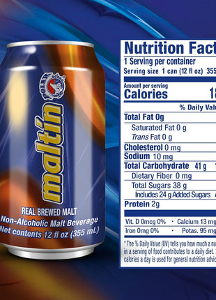 Maltin Polar Non-Alcoholic Malt Beverage – Natural Cane Sugar Drink (24-Pack)