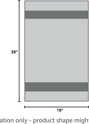 KitchenAid Albany Kitchen Towel 4-Pack Set, Charcoal Grey/White, 16"x26"