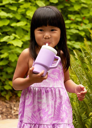 Infantino My 1st Tumbler 9 Oz Silicone Sippy Cup, Lilac