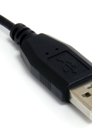StarTech 6ft USB-A to Micro-B Cable - Right-Angle - Black (UUSBHAUB6RA) | USB 2.0, Male to Male, 90 degree, Up to 480Mbps, Molded connectors with strain relief, USB-A male to 90 degree Micro B male