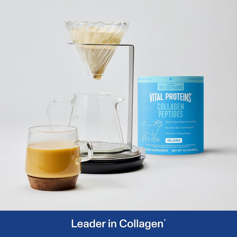 Vital Proteins Collagen Peptides Powder, Unflavored, 14.3oz | Grass-Fed Collagen Peptides, Supports Hair Skin & Nails, Bones & Joints, 20 Servings