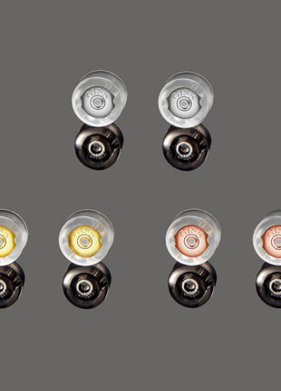 Earring Backs,18K Gold Silicone Earring Backs for Studs/Droopy Ears,Locking Secure Earring Backs for Heavy Earring,No-Irritate Hypoallergenice Soft Clear Earring Backs for Adults