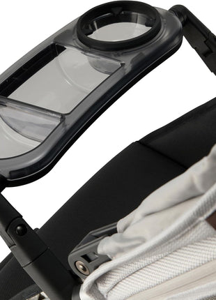 Snack Tray Fits for UPPAbaby Vista V3/Vista V2/Vista/Cruz/Cruz V2/ RumbleSeat/RumbleSeat V2, Updated Snack Tray with Two Snack Compartments & Cup Holder, Quick Attachment, Stroller Accessories