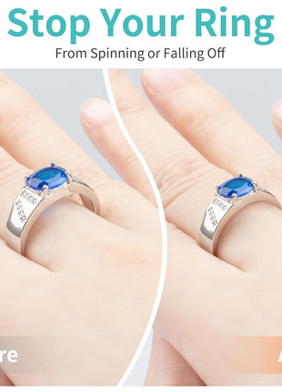 Ring Sizers for Loose Rings, 8 Pack 8 Sizes, Ring Size Adjuster, Invisible Ring Guards for Women and Men, Ring Resizer with Polishing Cloth,Fits Bands Width to 1-8mm