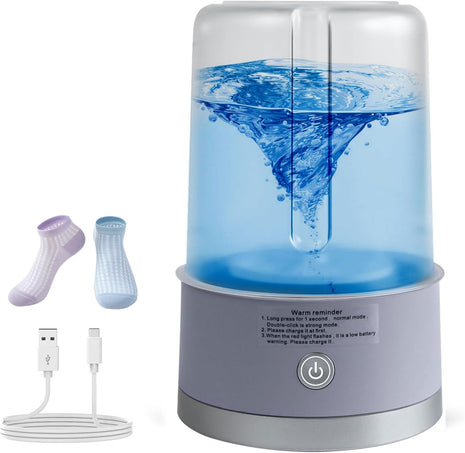 Portable Mini Washing Machine | Compact Deep Cleans Underwear, Baby Clothes, Small Laundry | Lightweight for Apartment, Dorm, Hotel, Travel & Camping | Quiet Energy-Efficient(Purple)