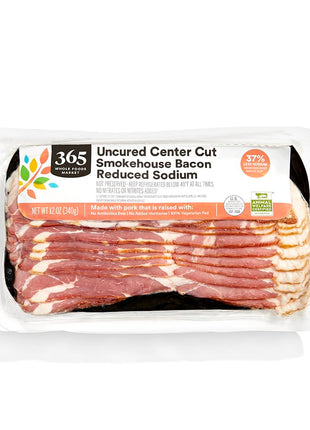 365 Everyday Value, Smokehouse Bacon Reduced Sodium, 12 oz