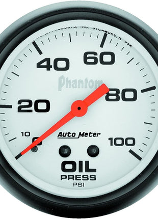 Auto Meter 5821 Phantom Mechanical Oil Pressure Gauge