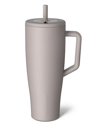 BrüMate Era 40 oz Tumbler with Handle and Straw | 100% Leakproof Insulated Water Bottle Tumbler with Lid and Flexible SoftSip Straw | Made of Stainless Steel | Cup Holder Friendly | 40oz (Mocha)
