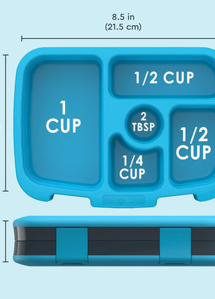Bentgo Kids Prints Leak-Proof 5-Compartment Bento-Style Kids Lunch Box | Ideal Portion Sizes for Ages 3-7, Durable, Drop-Proof, Dishwasher Safe, PFAS & BPA-Free Materials (Dinosaur)